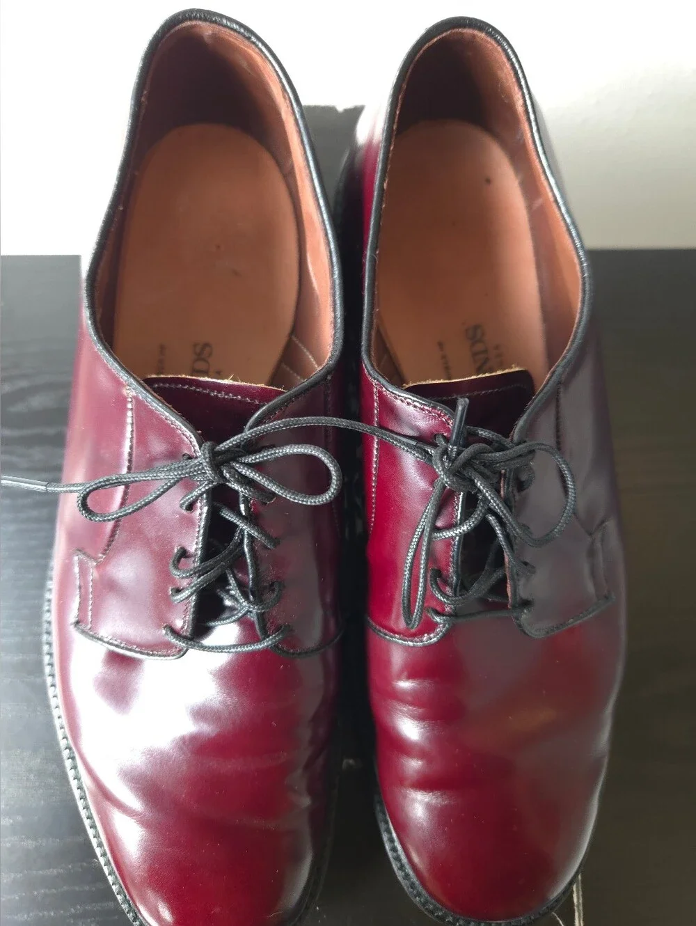 Allen Edmonds polished burgundy